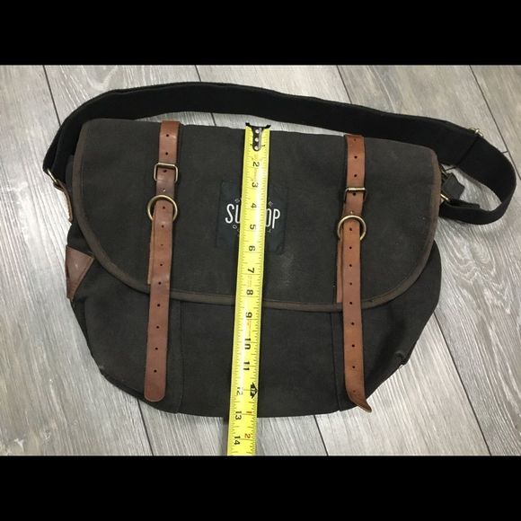 SUB POP RECORDS Vintage Messenger Bag Rothco Seattle Wash. - Picture 5 of 8